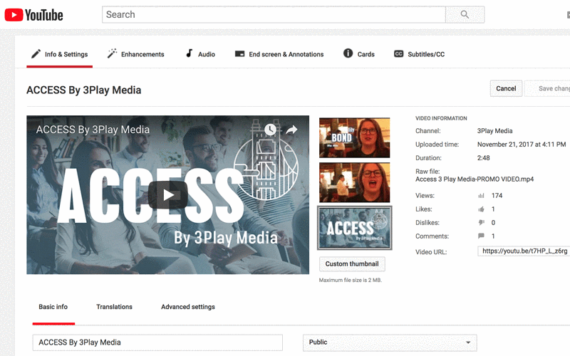 how to use youtube for diy captioning:1. Upload video to YouTube 2. Go to your video editor, then click on the Subtitles/CC tab. 3. Select English (automatic). 4. Select the Edit button, then begin editing your captions. 5. Once you are ready to download, select Actions then Download.
