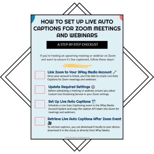 How to Set Up Live Auto Captions for Zoom Meetings and Webinars