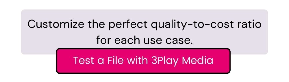 Customize the perfect quality-to-cost ratio for each use case. Test a File with 3Play