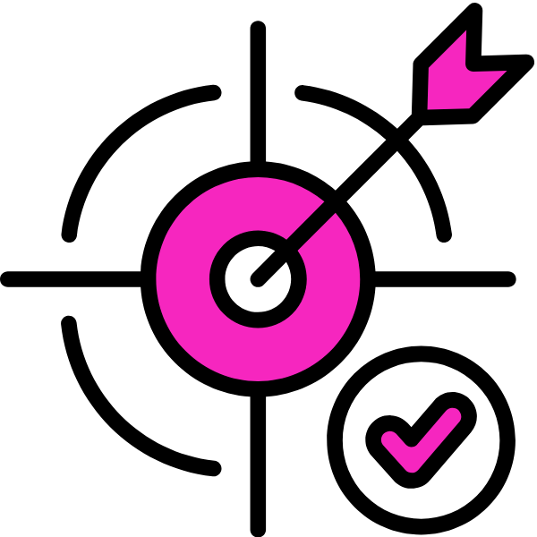 arrow hitting bullseye