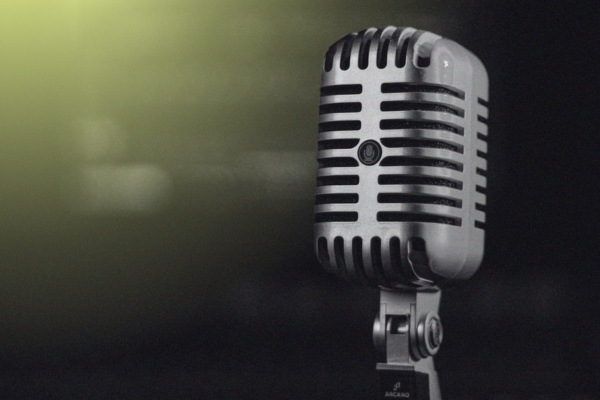 old school microphone