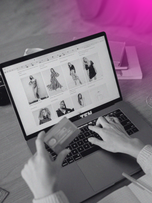 person shopping online