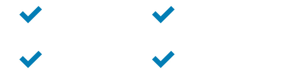WCAG 2.1, Section 508, ADA, CVAA & FCC - all with a checkmark next to them